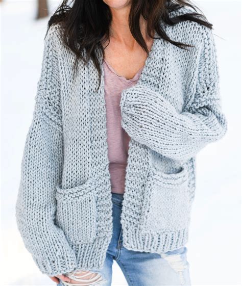 slouchy cardigan knitting pattern free.